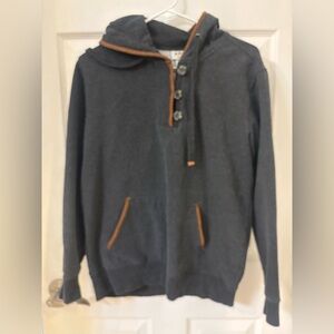 Ariat Gray Hoodie with Brown Accents
